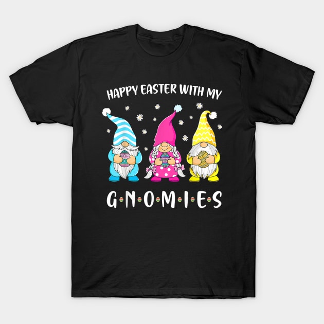 Happy Easter With My Gnomies Girls Kids Women Easter T-Shirt by lunacreat